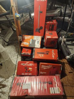 Empty Milwaukee boxes