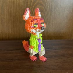 Zootopia 3D Perler Bead Nick Fox Figure 