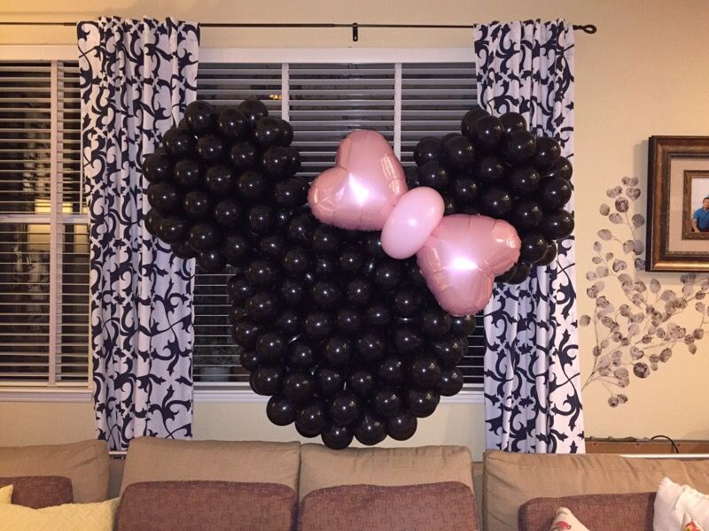 Minnie Mouse Balloon Wall
