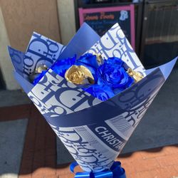 Fathers Day Bouquets Blue Roses 