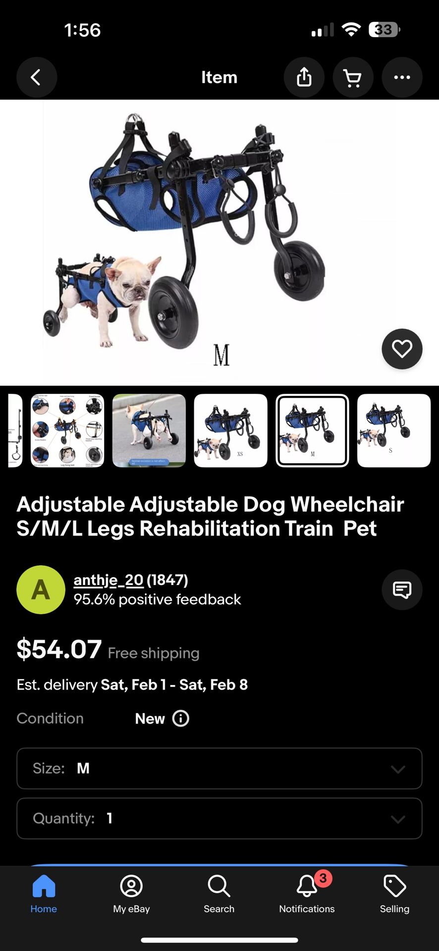 Brand New Dog Wheel Chair