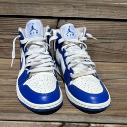 Jordan 1 Kentucky Blue And White Men Size 9