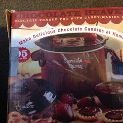 Nostalgia Electronics Chocolate Electric Fondue Pot 