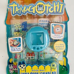 Tamagotchi Connection Gotchi Gear Kit Blue Case Brand New Rare Collectible