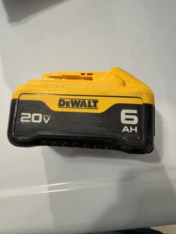 Dewalt 20 volt XR 6 AH Battery with 2 years of warranty 2024 model
