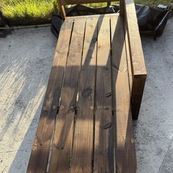 Custom Wood Bench 