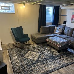 Couch - Like New - Sectional + Ottoman
