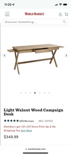World Market campaign Wood Desk