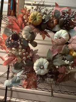 Fall Harvest Pumpkin Wreath
