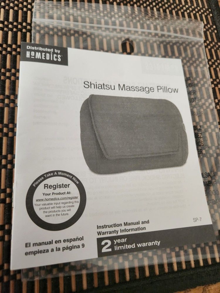 Homemedics Shiatsu Massage Pillow In Box Barely Used