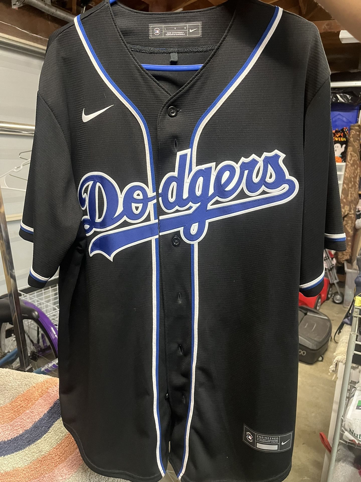 Authentic Nike Los Angeles Dodgers Vintage Black Jersey