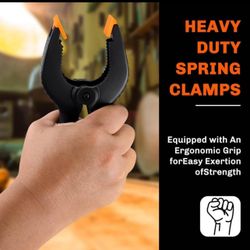 10pcs 4.5 Inch Spring Clamps Heavy Duty Backdrop Clips. $7/10pcs