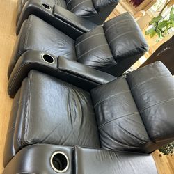 6 Reclining Theater Chairs 