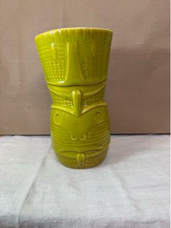 MunkTiki Imports Green Tall Tiki Mug By Debra Debby Rare