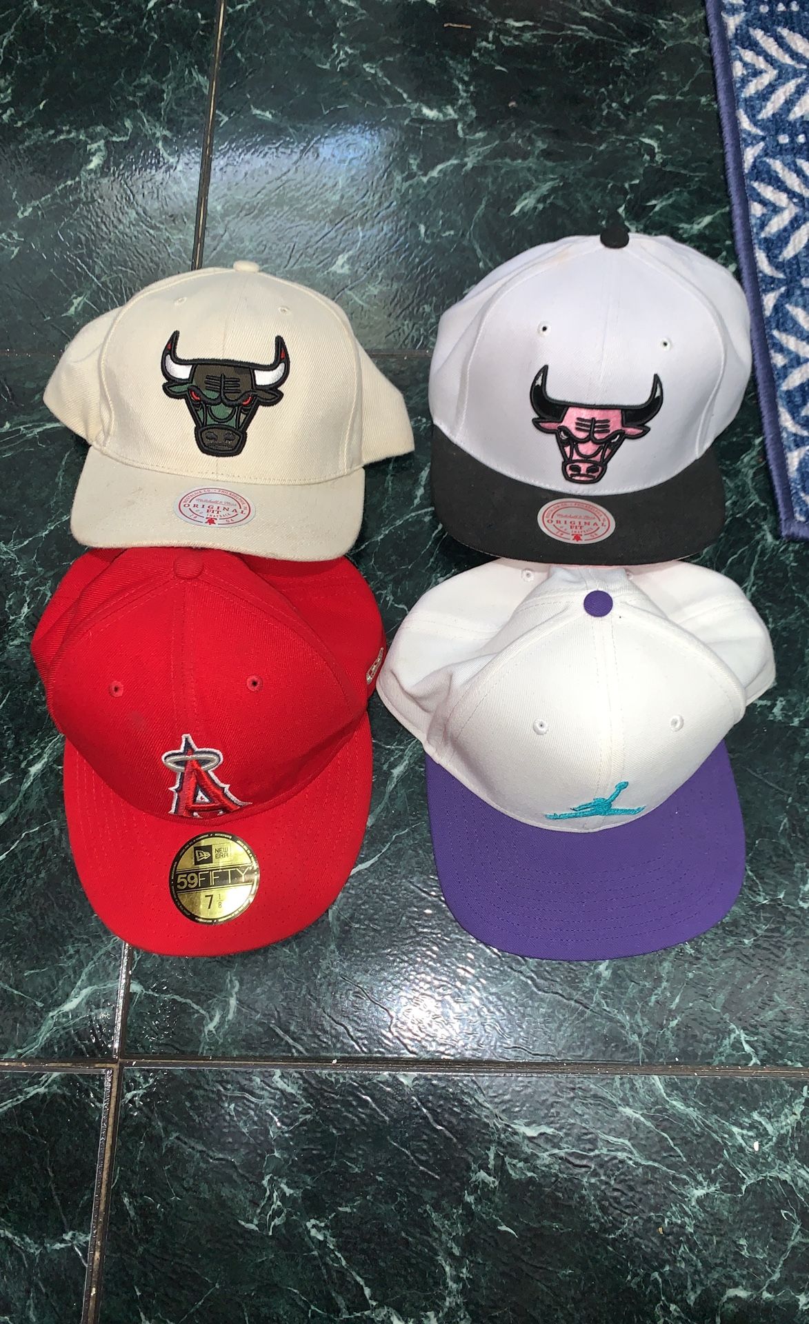 4 Hats All Size 7 1/8