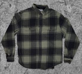 Green and black flannel