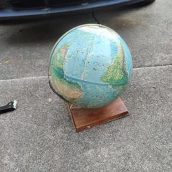 Retro globe W/ Topographical Aspects