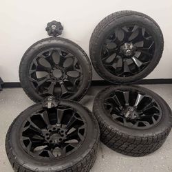 FUEL RIMS WITH NITTO RIDGE GRAPPLER TIRES