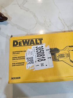 DeWalt DCS382B 20V MAX XR Brushless Reciprocating Saw NEW Unopened Tool Only