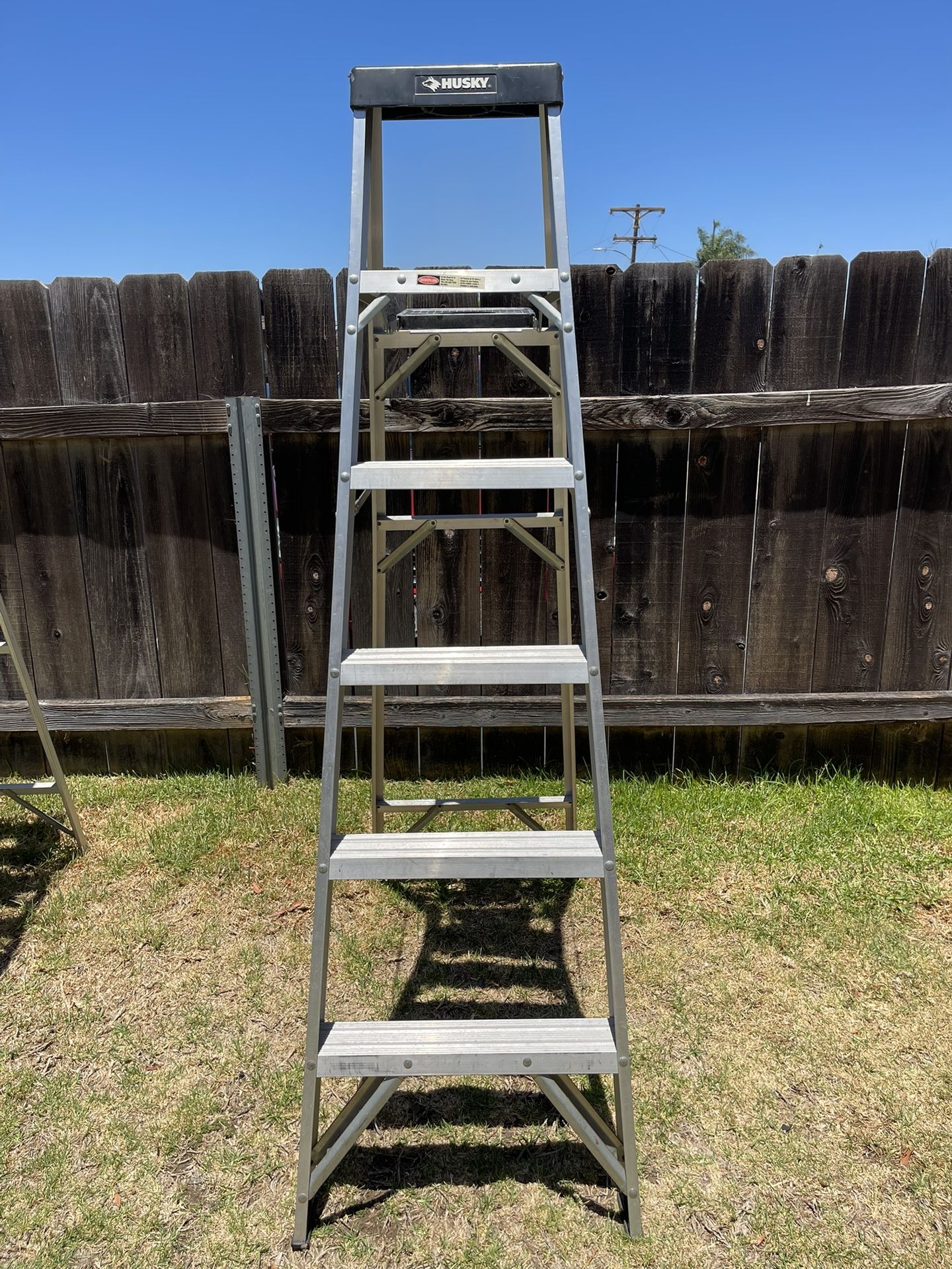 Husky 6ft Aluminum Folding Step Ladder