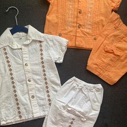 Boys Guayabera outfits Size 2t