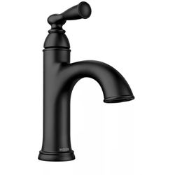 Banbury Single Handle Single Hole Bathroom Faucet in Matte Black