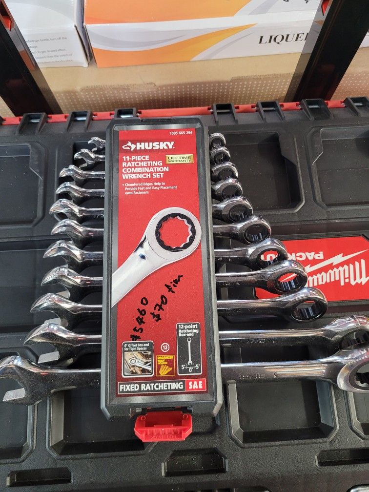 Husky
Ratcheting SAE Combination Wrench Set (11-Piece)