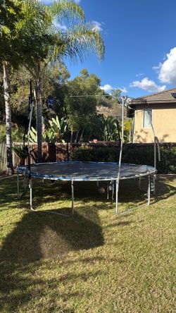 Trampoline With Basketball Loop