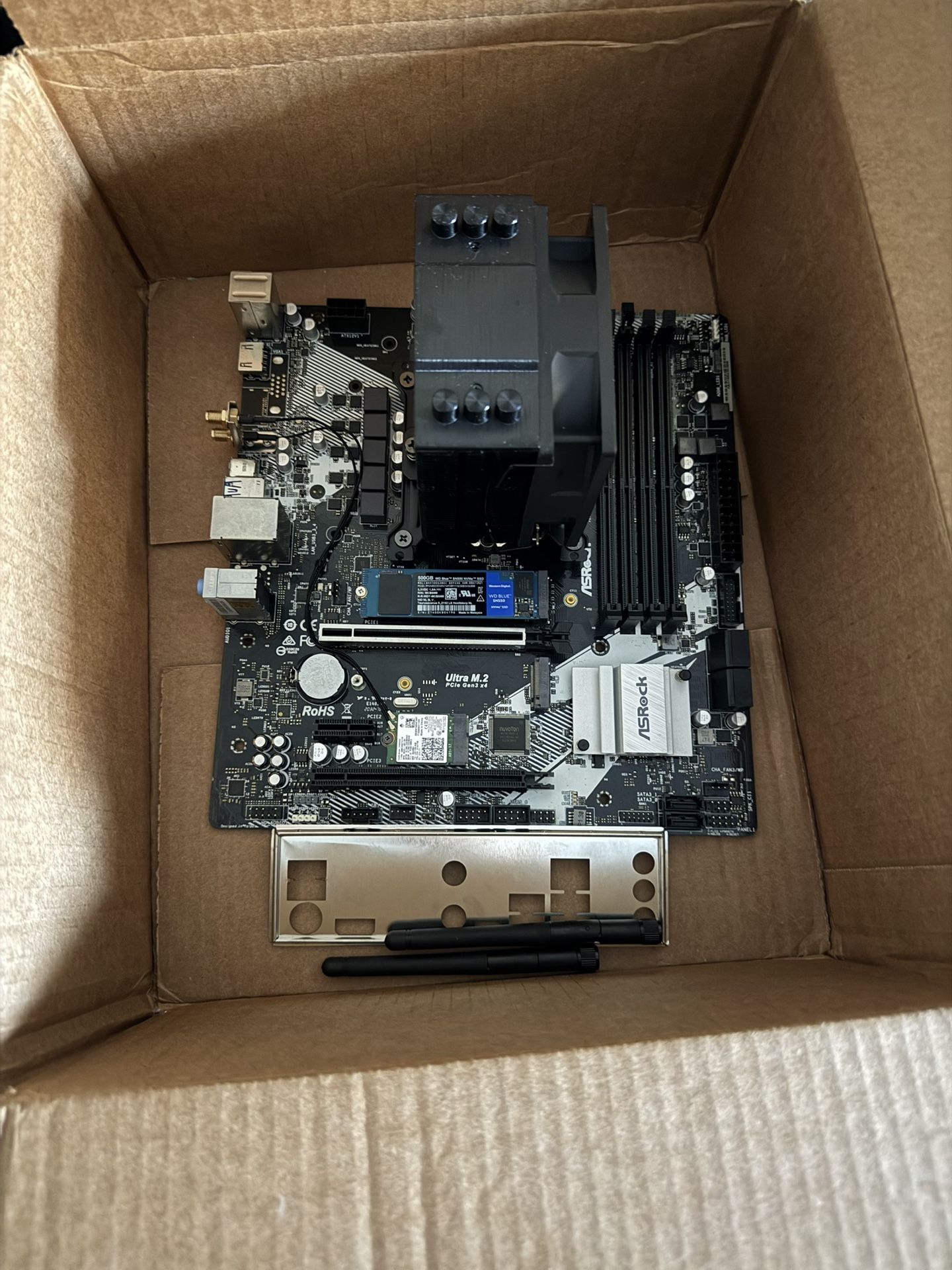 Gaming Bundle: Motherboard + CPU + Cooler + SSD