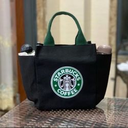 Starbucks Coffee Mini Canvas Tote Bag