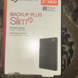 (NEW)Seagate Backup Plus Slim 2tb HDD $50