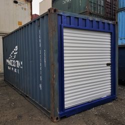 20'ft Used Modified Shipping Containers - Rollup Door - Roll up Doors
