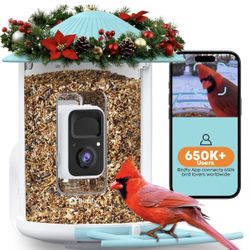 Netvue Birdfy Smart Bird Feeder with 2K AI Camera, Auto Capture Videos & Motion