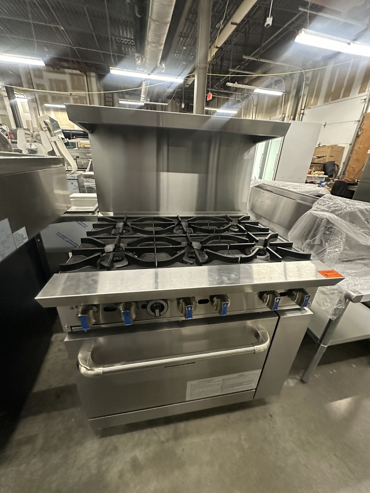 6 BURNERS COMMERCIAL GAS STOVE