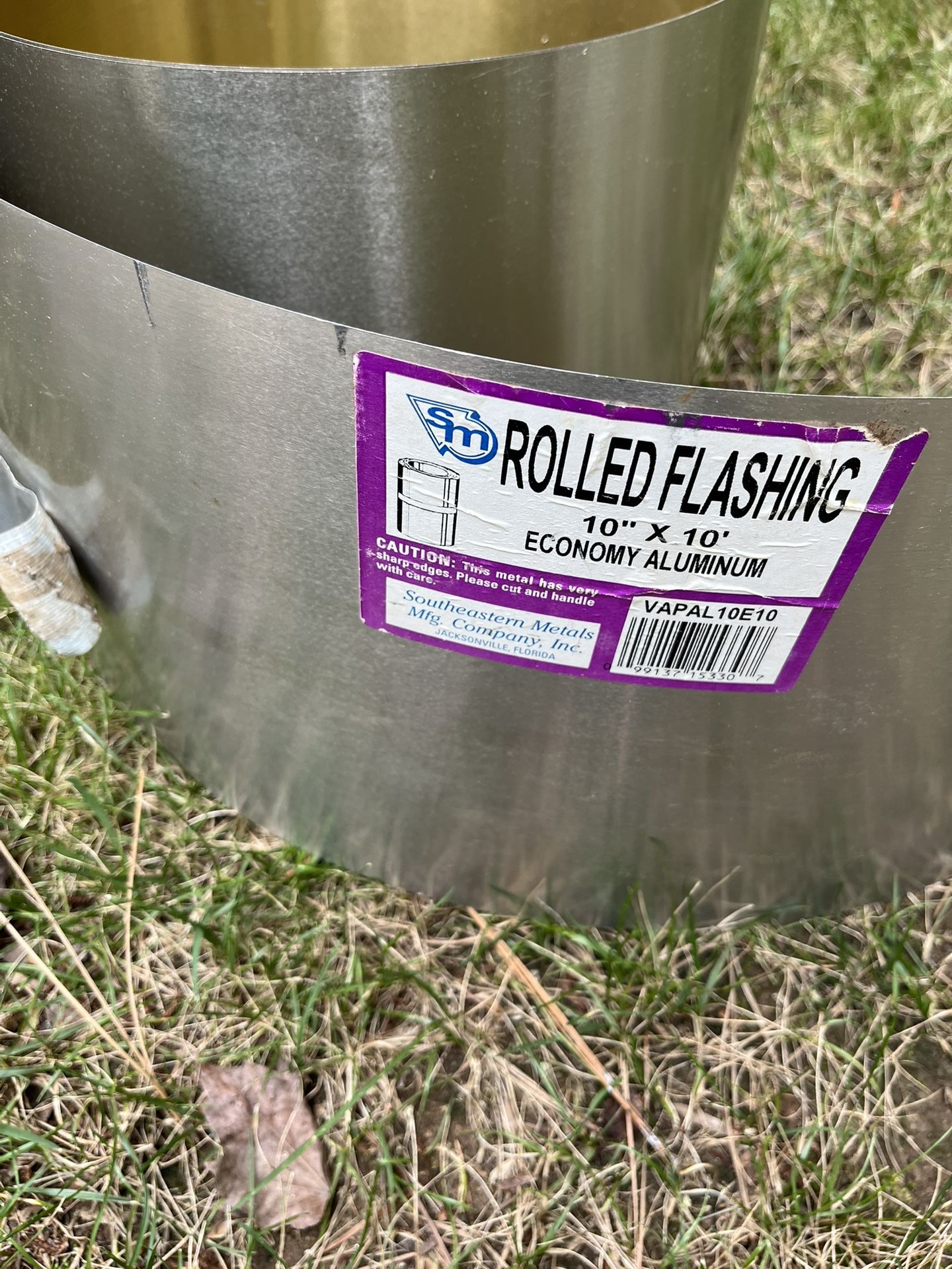 SM Economy Aluminum 10x10 Rolled Flashing