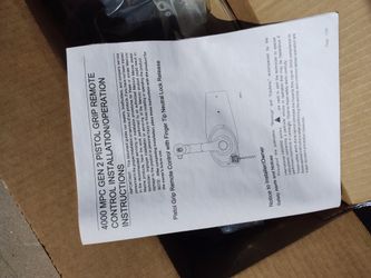 4000 Mpc Gen 2 Pistol Grip Remote 