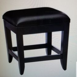 Bedford Hardwood Bench In Black Finish - NEW