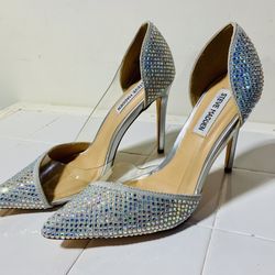 Silver High Heels 