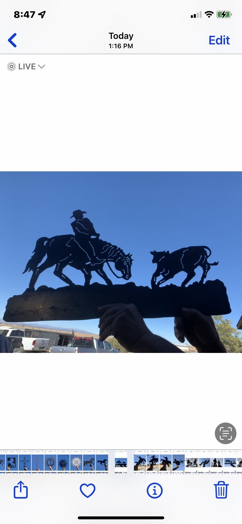 Metal Art , Heavy Gauge Steel , 1.50 Per Inch Wide 10,000 pieces Available In More Than 350 Different Designs 505-469-3355