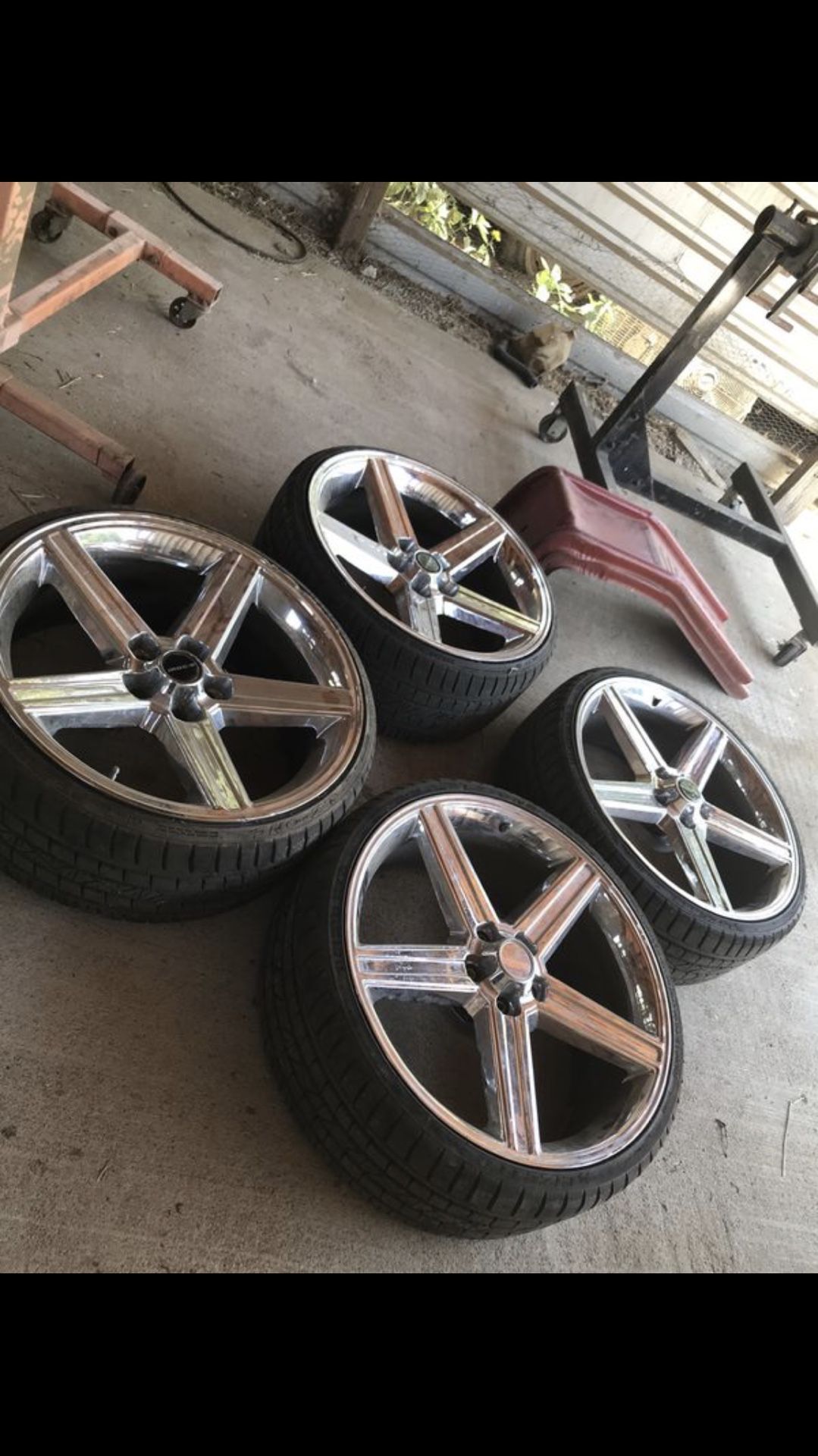 22” IROC wheels 5x4.75 5x120.7 5x120.65 bolt pattern