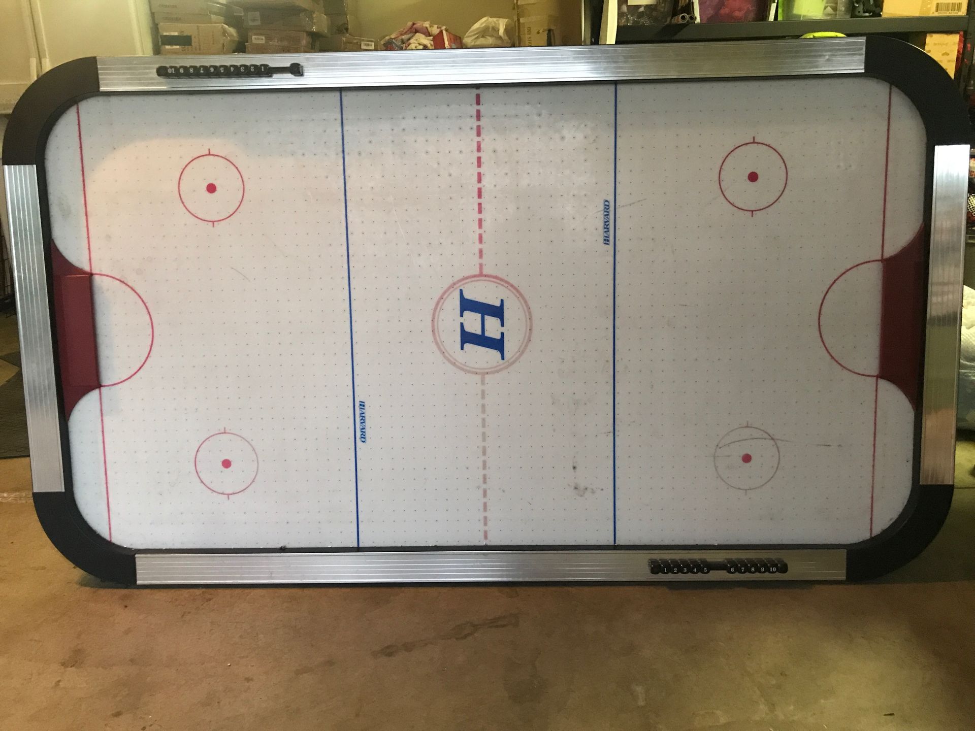 Air hockey table Harvard