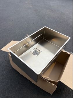 Franke PKX11028 Peak 28 Inch Undermount Sink Single Basin STAINLESS STEEL New