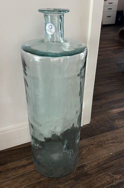 Recycled Glass Floor Vase