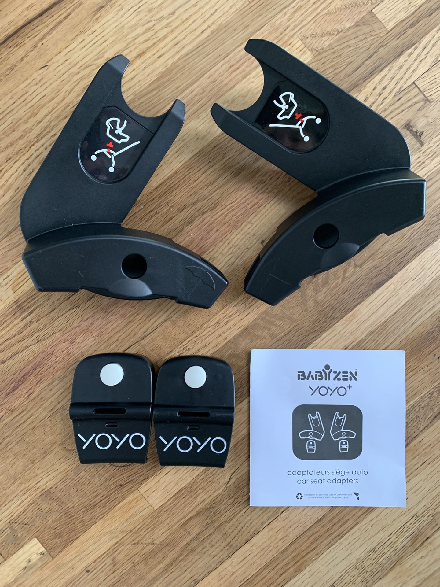 BabyZen YoYo+ Car Seat Adapters with Instructions in Box