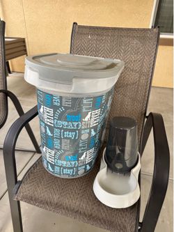 Dog Food & Water Bucket Set
