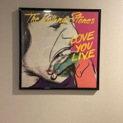 Framed Rolling Stones Love You Live Lp