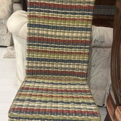 Wicker multicolored chair