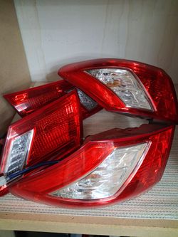 Car Tail Light Assembly Set Red 08 honda civic coupe Clear