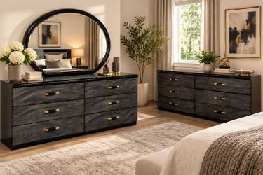 MADE IN ITALY 🇮🇹 | Stunning Modern 2-Dresser Bedroom Set + Mirror