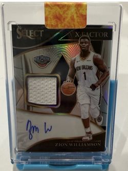 Zion Williamson 2021-22 Select X-Factor Auto Patch /99